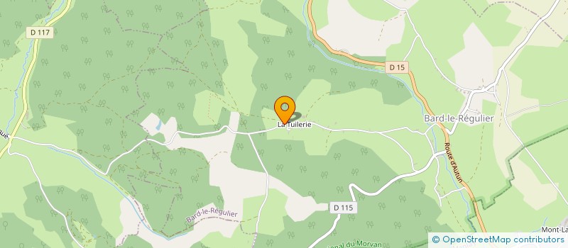 localisation de l'entreprise LE BARD DU MORVAN  BARD-LE-REGULIER