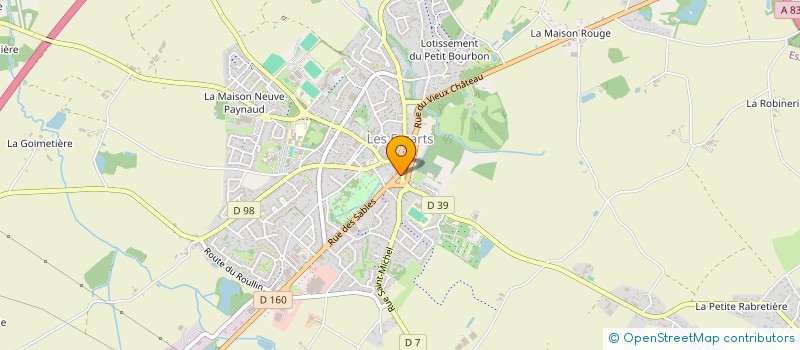 localisation de l'entreprise LE BAREST'O  ESSARTS-EN-BOCAGE