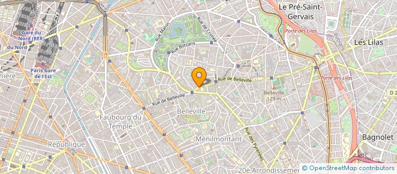 localisation de l'entreprise LE BARIO BELLEVILLE  PARIS