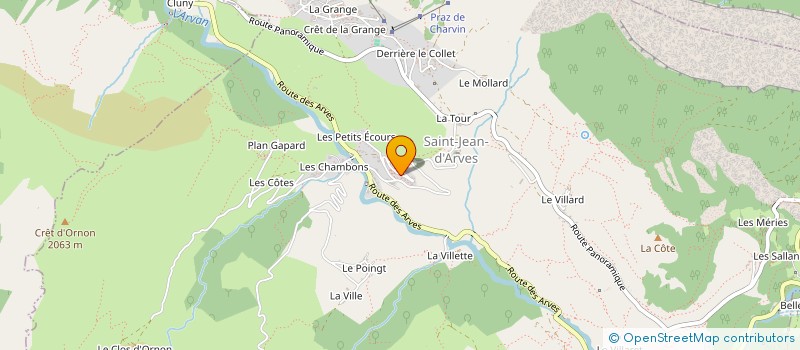 localisation de l'entreprise LE BAROCK  SAINT SORLIN D'ARVES