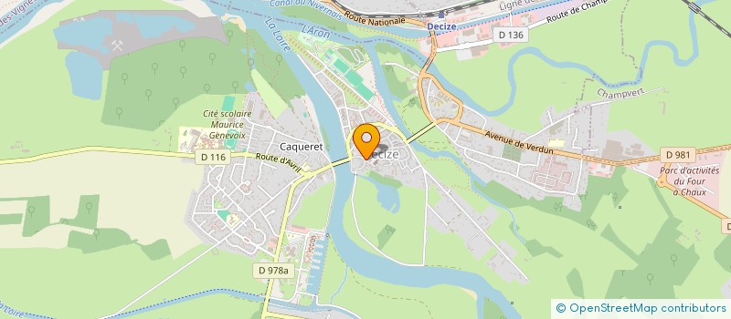 localisation de l'entreprise LE BARON à DECIZE