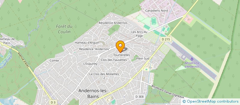 localisation de l'entreprise LE BARON D'ERASSENS  ANDERNOS-LES-BAINS