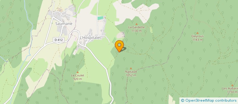 localisation de l'entreprise LE BARON DE NARTAUD  L'HOSPITALET