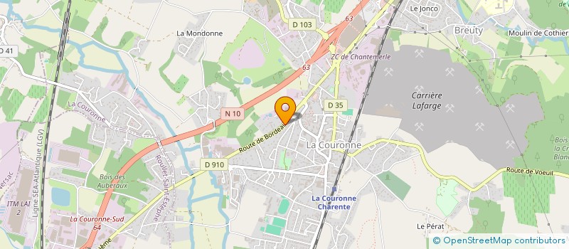 localisation de l'entreprise LE BAROUDEUR à LA COURONNE