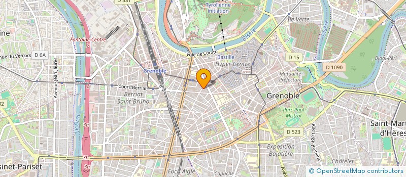 localisation de l'entreprise LE BARRILLEC ET CIE à GRENOBLE