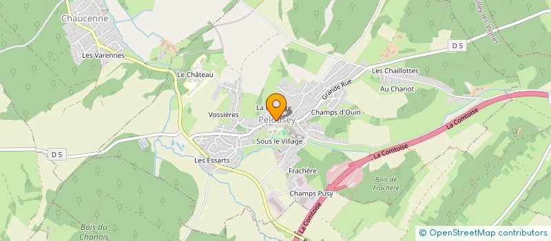 localisation de l'entreprise LE BARROU  EMAGNY