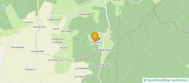 localisation de l'entreprise LE BARS à MOUTIERS-AU-PERCHE