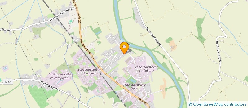 localisation de l'entreprise LE BARS - TRANSPORTS LEGERS  AUTERIVE