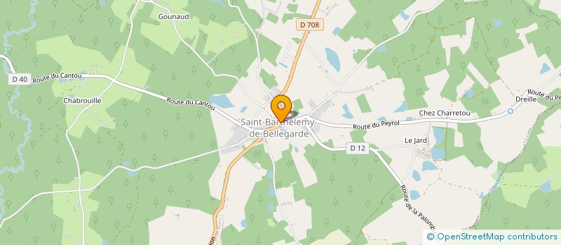 localisation de l'entreprise LE BARTHOME SARL  SAINT-BARTHELEMY-DE-BELLEGARDE