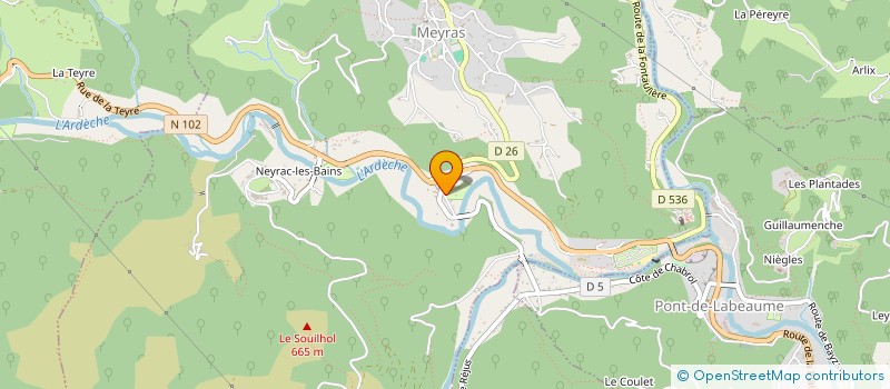 localisation de l'entreprise LE BARUTEL  VILLENEUVE-DE-BERG