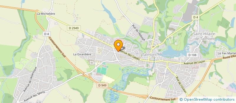 localisation de l'entreprise LE BAS BOISSEAU  TALMONT-SAINT-HILAIRE