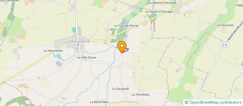 localisation de l'entreprise LE BAS BOURG  LONGAULNAY