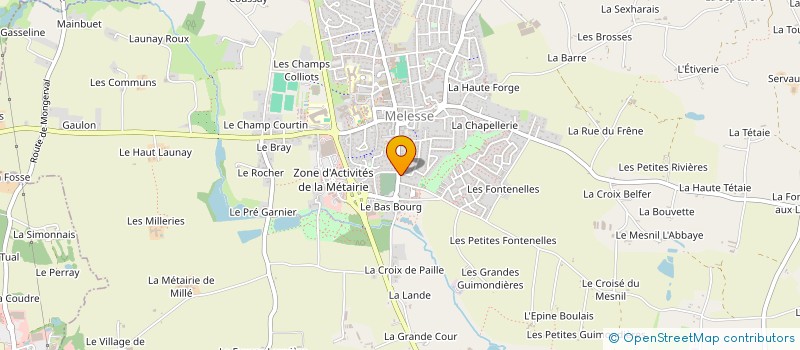 localisation de l'entreprise LE BAS CHAMP  MELESSE