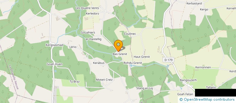 localisation de l'entreprise LE BAS GRENIT  LA CHAPELLE-NEUVE