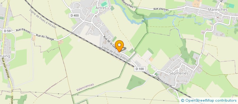 localisation de l'entreprise LE BAS MARAIS  ARTRES