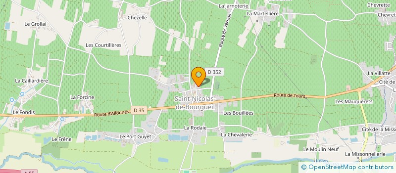 localisation de l'entreprise LE BAS MORTIER  SAINT-NICOLAS-DE-BOURGUEIL