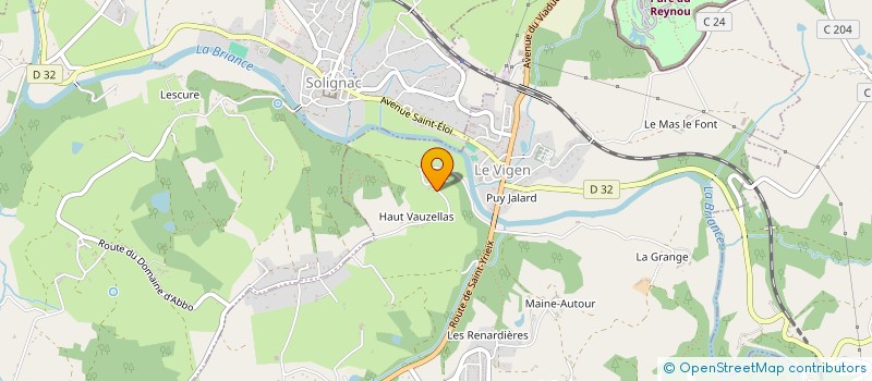 localisation de l'entreprise LE BAS VAUZELLAS  LE VIGEN