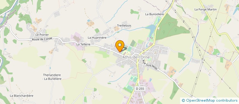 localisation de l'entreprise LE BASSARD MENUISERIE à ATHIS-VAL DE ROUVRE