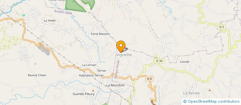 localisation de l'entreprise LE BASSIGNAC  RIVIERE PILOTE