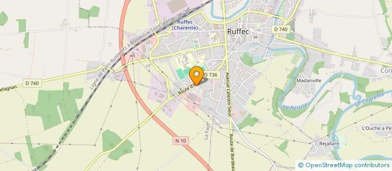 localisation de l'entreprise LE BASSIN à RUFFEC