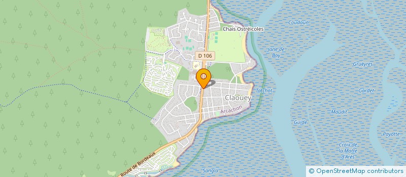 localisation de l'entreprise LE BASSIN BLEU MAG  LEGE-CAP-FERRET