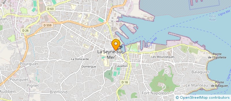 localisation de l'entreprise LE BASTIDON à LA SEYNE-SUR-MER