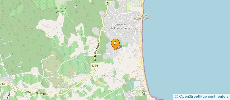 localisation de l'entreprise LE BASTIDOU  RAMATUELLE