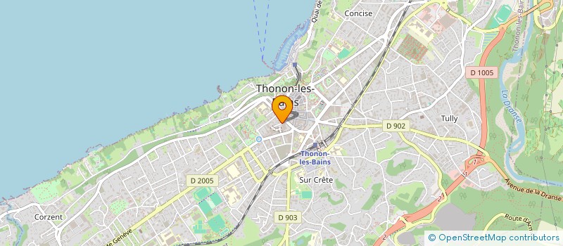 localisation de l'entreprise LE BASTION à THONON-LES-BAINS