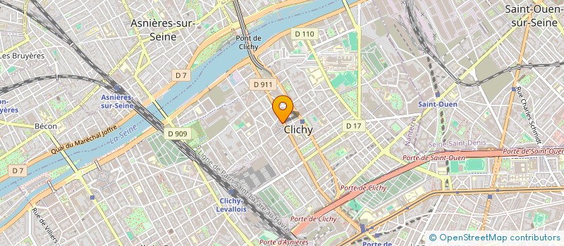 localisation de l'entreprise LE BAT à CLICHY