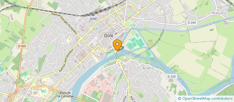 localisation de l'entreprise LE BATEAU A PIZZA à DOLE