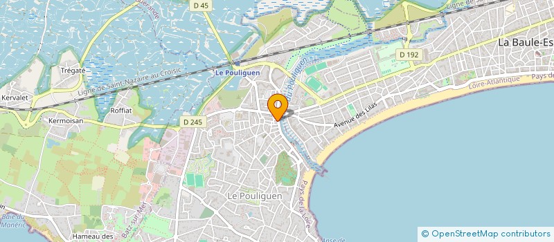 localisation de l'entreprise LE BATEAU IVRE  LE POULIGUEN