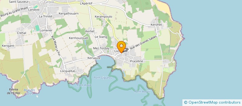 localisation de l'entreprise LE BATEAU IVRE à GROIX