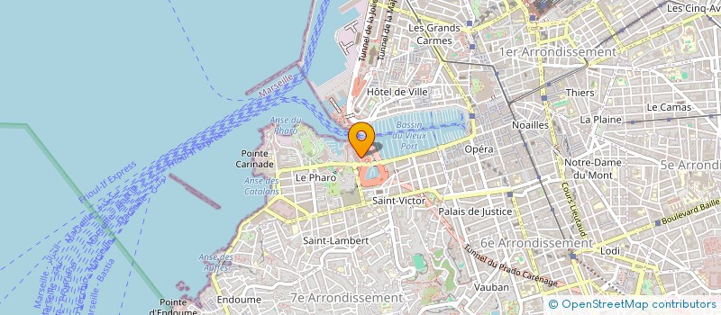 localisation de l'entreprise LE BATEAU JAUNE à MARSEILLE 7EME