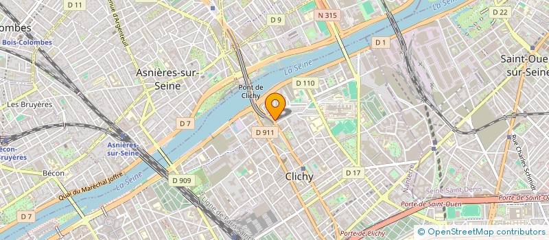 localisation de l'entreprise LE BATEAU LIBRE à CLICHY