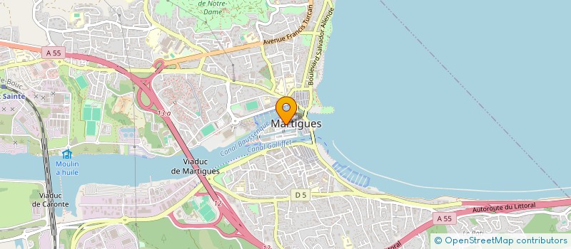 localisation de l'entreprise LE BATELEUR  MARTIGUES