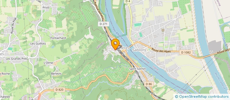 localisation de l'entreprise LE BATELIER  SERRIERES