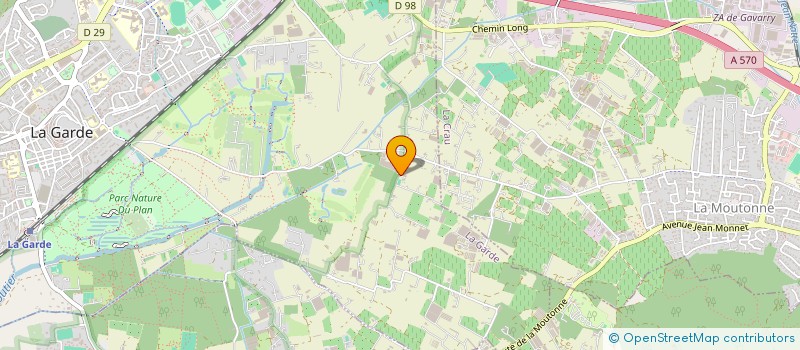 localisation de l'entreprise LE BATI  LA GARDE