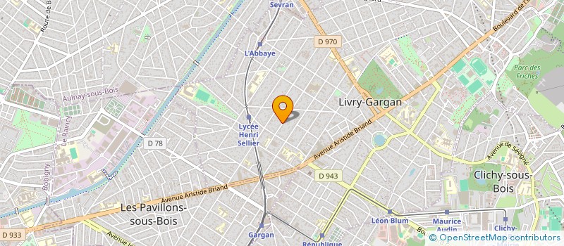 localisation de l'entreprise LE BATI PARISIEN à LIVRY-GARGAN