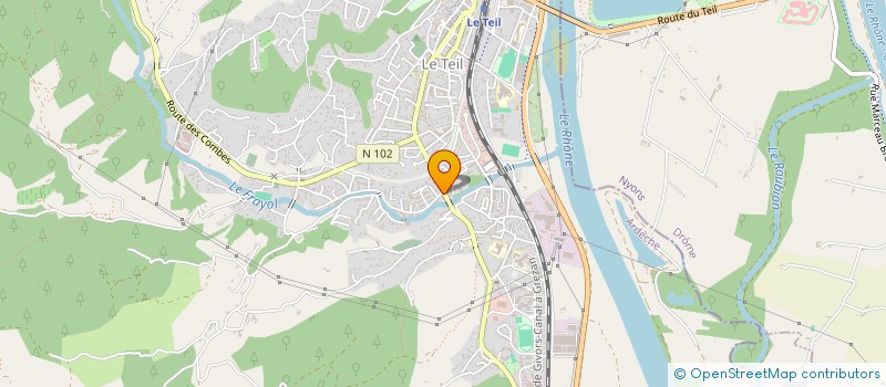 localisation de l'entreprise LE BATIMENT DU TEIL  LE TEIL
