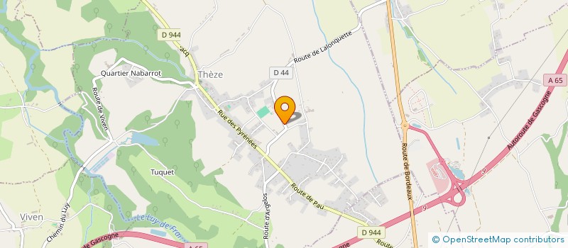 localisation de l'entreprise LE BATIMENT GRIS  THEZE