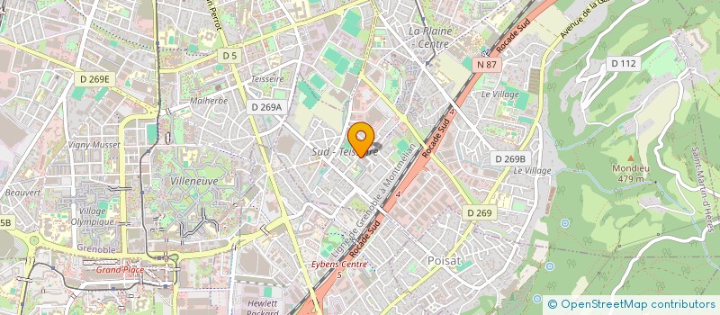 localisation de l'entreprise LE BATIMENT MARTINEROIS  SAINT-MARTIN-D'HERES
