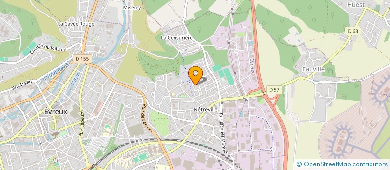localisation de l'entreprise LE BATIMENT NORMAND à EVREUX
