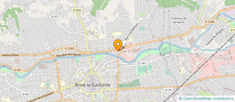 localisation de l'entreprise LE BATIMENT SARL  BRIVE-LA-GAILLARDE