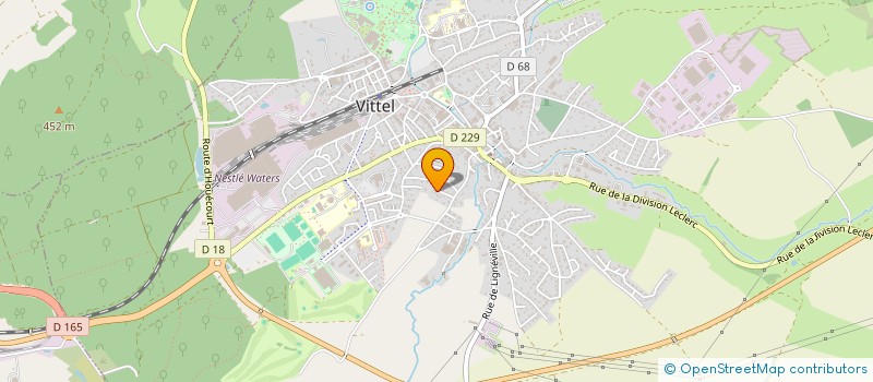 localisation de l'entreprise LE BATIMENT ZA  VITTEL