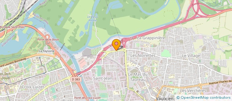 localisation de l'entreprise LE BATIPHARE  VAULX-EN-VELIN