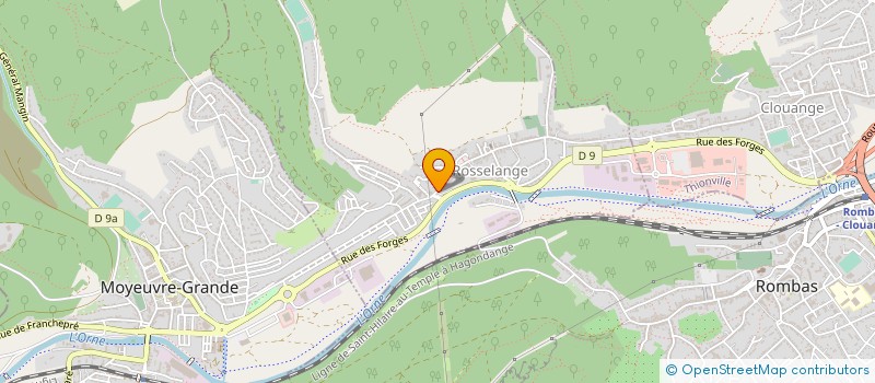 localisation de l'entreprise LE BATIPRO SARL à ROSSELANGE