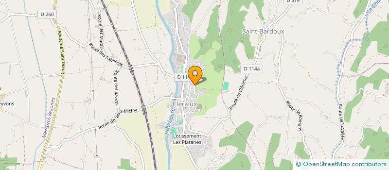 localisation de l'entreprise LE BATISSEUR DROMOIS DAMIEN BRUGIDOU  CLERIEUX