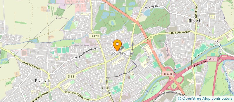 localisation de l'entreprise LE BATYSTE  MULHOUSE