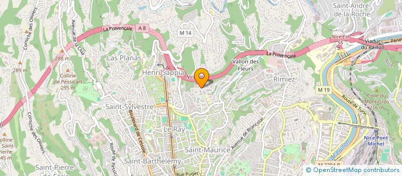 localisation de l'entreprise LE BAUDELAIRE  NICE