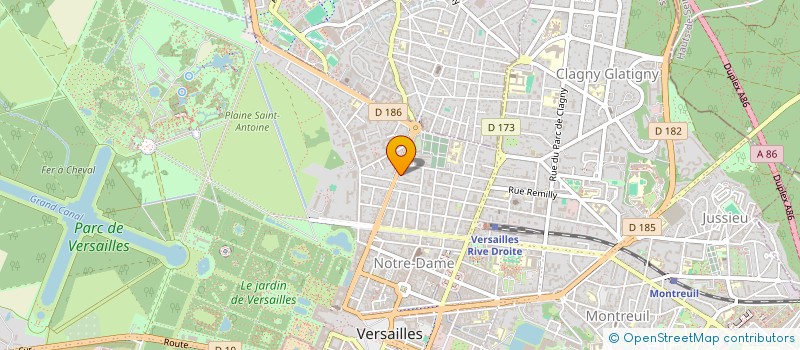 localisation de l'entreprise LE BAUDELAIRE à VERSAILLES